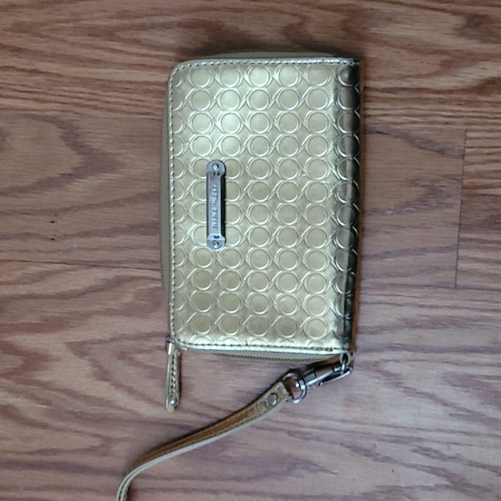 NINE WEST Wallet Metallic Gold